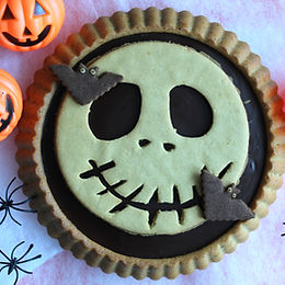 Crostata morbida di Halloween con ganache al cioccolato – senza lievito senza glutine e senza burro