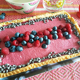 Crostata ai frutti di bosco con gocce di cioccolato – senza glutine e senza lattosio