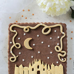 Crostata ai fichi "Notte stellata su Milano" - senza glutine e senza latticini