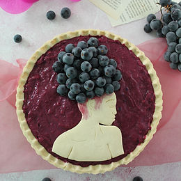 Crostata con crema pasticcera all’uva – senza glutine e senza latticini