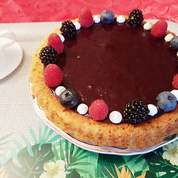 Crostata morbida ai mirtilli – senza glutine e senza lattosio