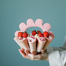 Cestino di frolla con mousse di fragole – senza glutine e senza burro