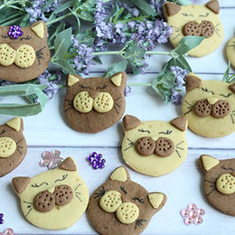 Gattini di frolla bicolore – senza glutine e senza burro