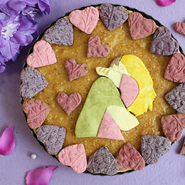 Crostata abbraccio con crema frangipane – senza glutine e senza burro