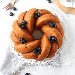 Bundt Cake ai mirtilli e semi di anice – senza glutine e senza latticini