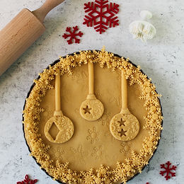 Crostata palline di Natale alla marmellata – senza glutine e senza latticini