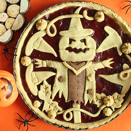 Crostata spaventapasseri con marmellata di fragole – senza glutine e senza burro