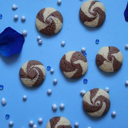 Biscotti spirale bicolore – senza glutine e senza lattosio