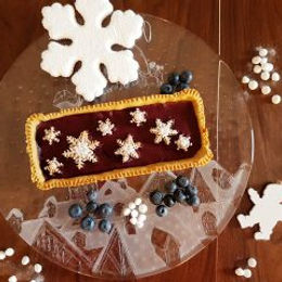 Crostata light al fonio farcita con mirtilli freschi – senza glutine e senza burro