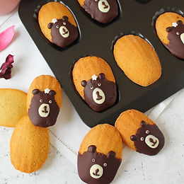 Madeleines orsetto alle mandorle e cioccolato – senza glutine