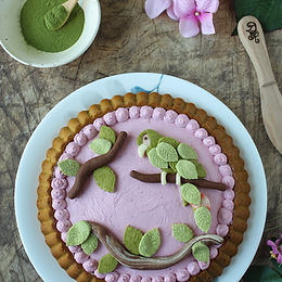 Crostata morbida alla moringa e mousse ai frutti di bosco – senza glutine