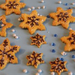 Biscotti fiocco di neve al cocco e cioccolato fondente – senza glutine e senza burro