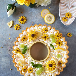 Crostata ciambella con lemon curd e mousse di yogurt – senza glutine