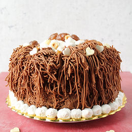 Chiffon Monte Bianco alle nocciole e castagne – senza glutine