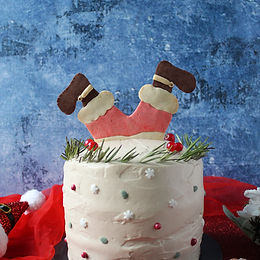 Torta Babbo Natale 3 piani alle nocciole – senza glutine