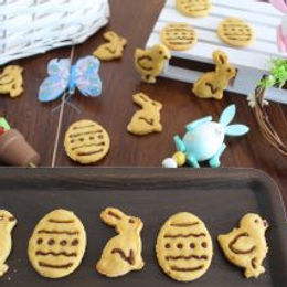 Biscottini pasquali al limone e cioccolato fondente – senza glutine e senza burro