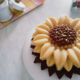 Torta-budino girasole – senza glutine e senza lattosio