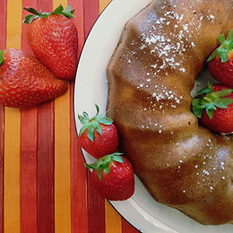 Ciambella soffice alle fragole – senza glutine