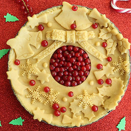 Ghirlanda di frolla e marmellata – senza glutine e senza burro