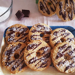 Biscotti al cocco e cioccolato fondente – senza glutine e senza lattosio
