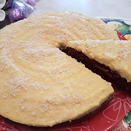 Torta al cioccolato con crema light al limone e zenzero – senza glutine