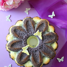 Torta di soli albumi al cocco e mirtilli – senza glutine e senza latticini