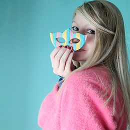 Mascherine colorate di carnevale – senza glutine e senza burro