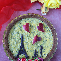 Crostata morbida Parigi al cioccolato e passion fruit – senza glutine