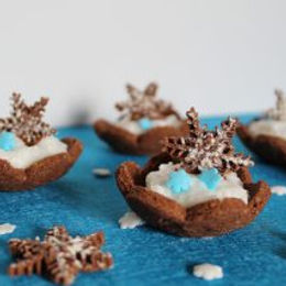 Cestini di Natale con crema al cocco – senza glutine e senza lattosio