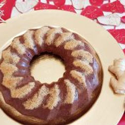 Ciambella al cioccolato fondente e zenzero – senza glutine e senza burro