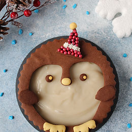 Crostata pinguino con crema light al miele – senza glutine e senza latticini